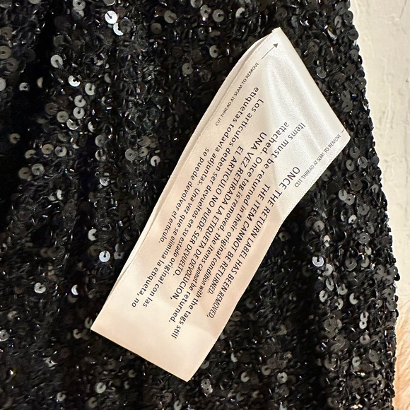 Mac Duggal One Shoulder Sequined Gown Maxi Dress 5059 in Black Size 6 NWT - Picture 8 of 8